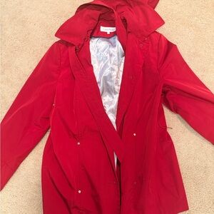 Calvin Klein Women's Red Trench Coat